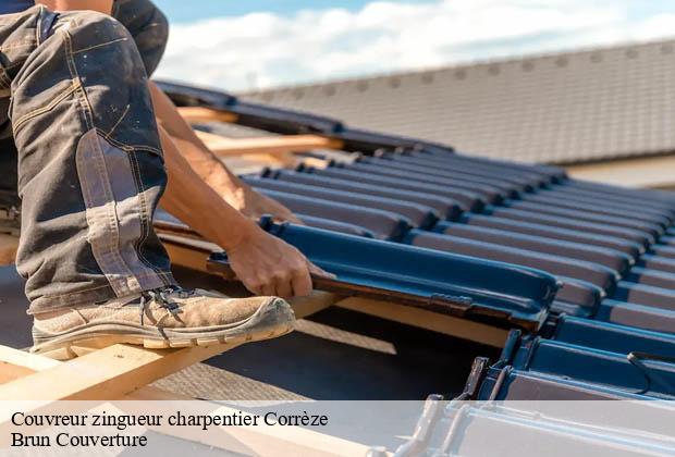 Couvreur zingueur charpentier 19 Corrèze  Brun Couverture