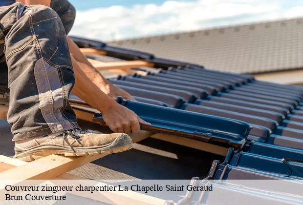 Couvreur zingueur charpentier  la-chapelle-saint-geraud-19430 Brun Couverture