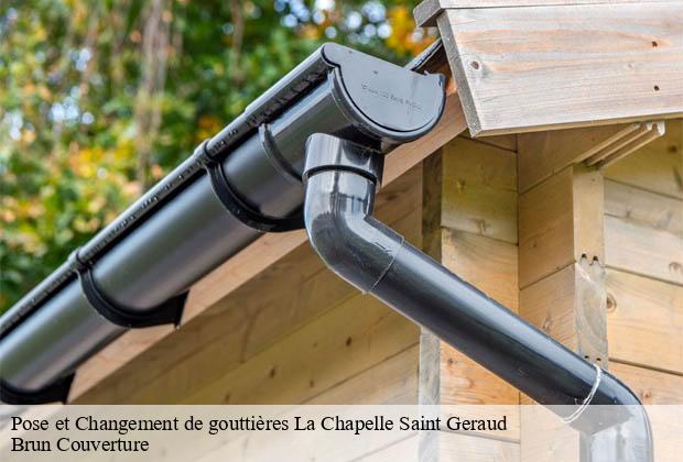 Pose et Changement de gouttières  la-chapelle-saint-geraud-19430 Brun Couverture