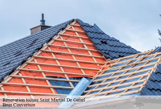 Rénovation toiture  saint-martial-de-gimel-19150 Brun Couverture